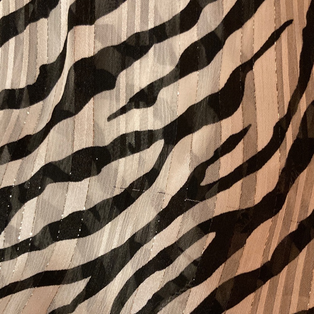 Maje Ribou Zebra-Print Ruffle Midi Dress - Picture 9 of 9